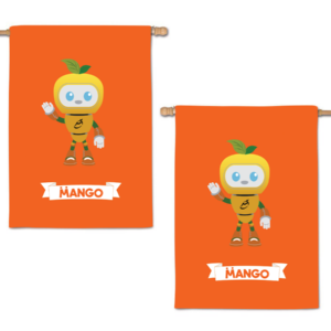 Double-sided printed flag
