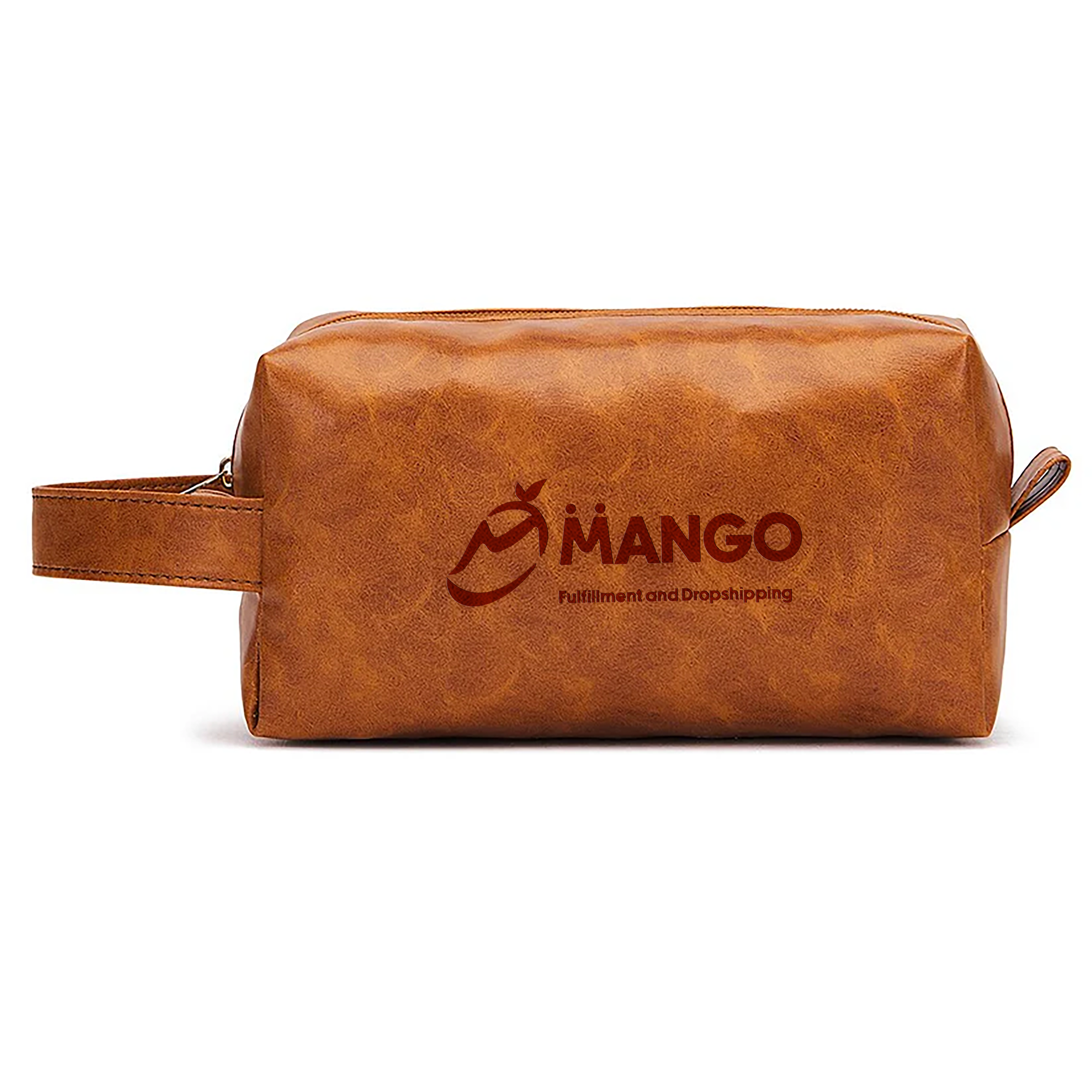 Customized Imitation Leather Retro Roiletry Bag